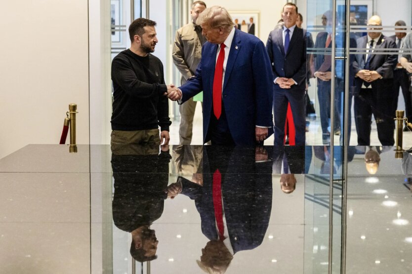 Фото Зеленського та Трампа біля Білого дому перед похороном Франциска