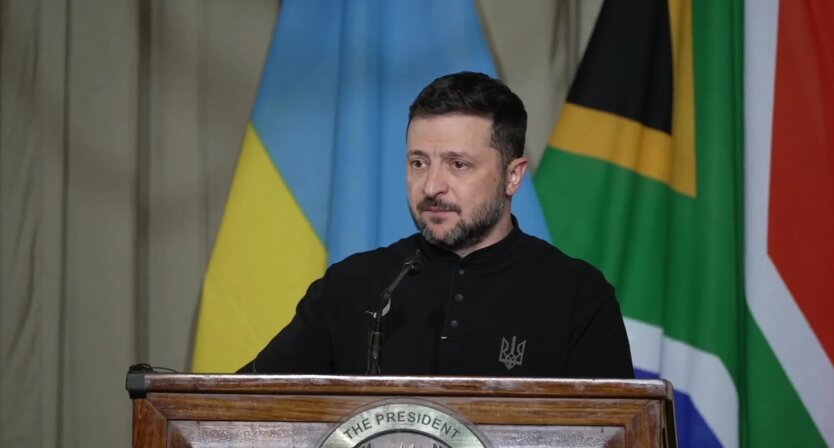 Зеленський і Рамафоса під час зустрічі